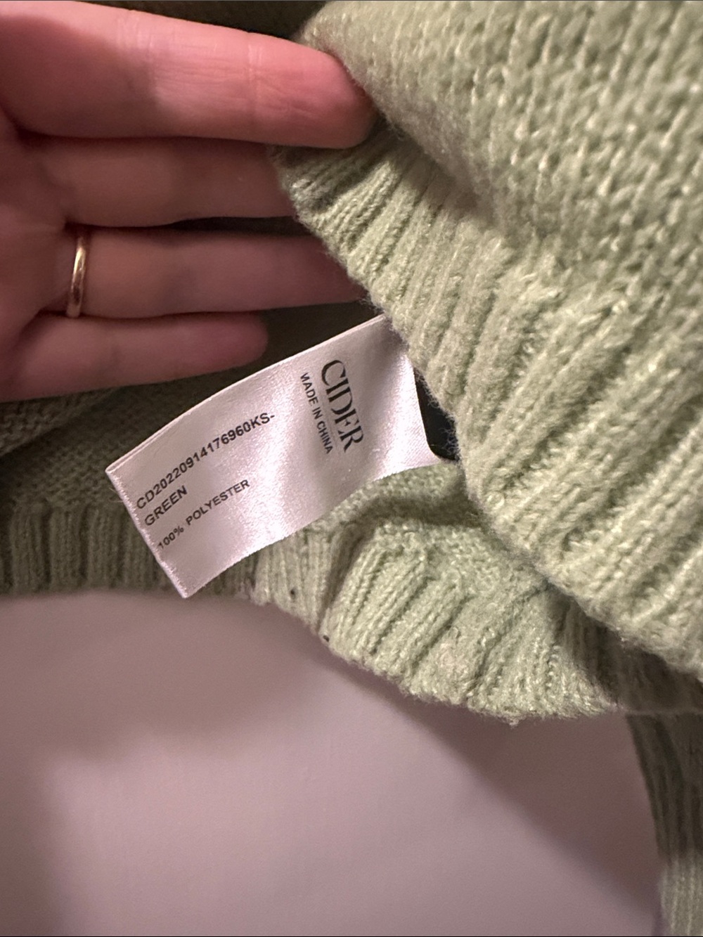 Black Sheep Green Sweater - Picture 2 of 3